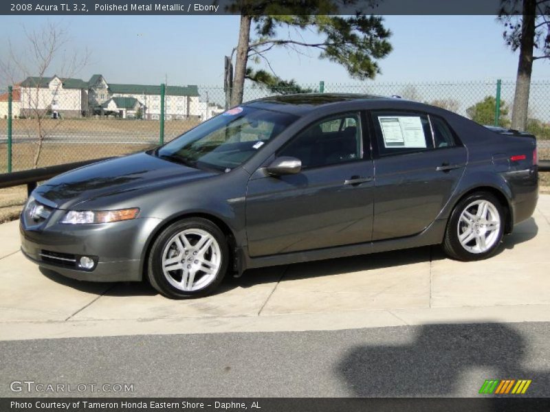 Polished Metal Metallic / Ebony 2008 Acura TL 3.2