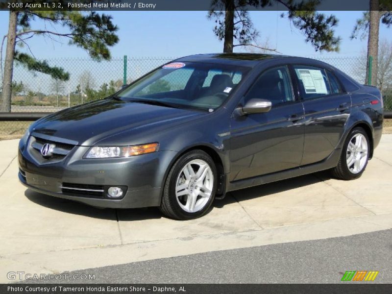 Polished Metal Metallic / Ebony 2008 Acura TL 3.2