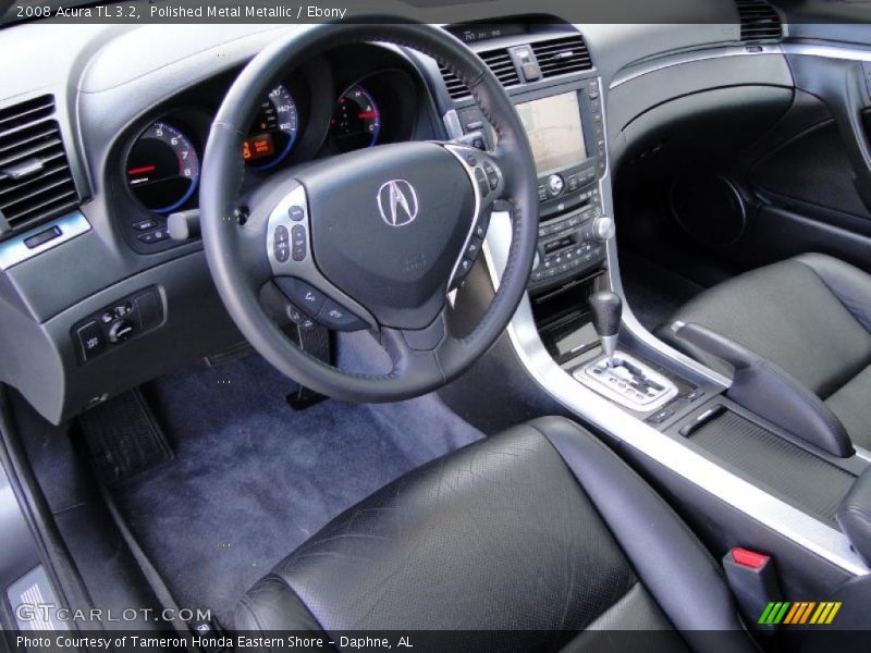 Polished Metal Metallic / Ebony 2008 Acura TL 3.2