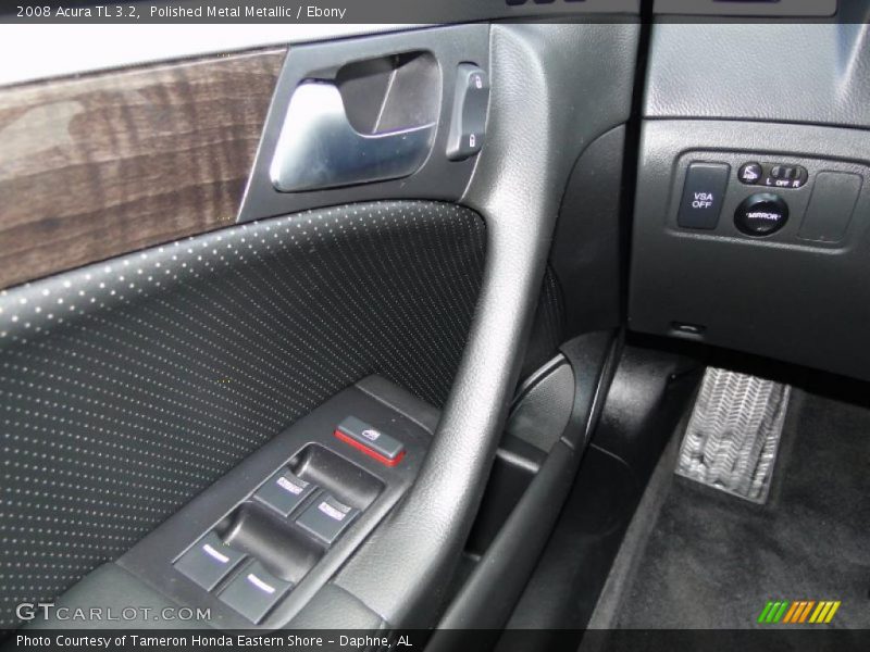Polished Metal Metallic / Ebony 2008 Acura TL 3.2