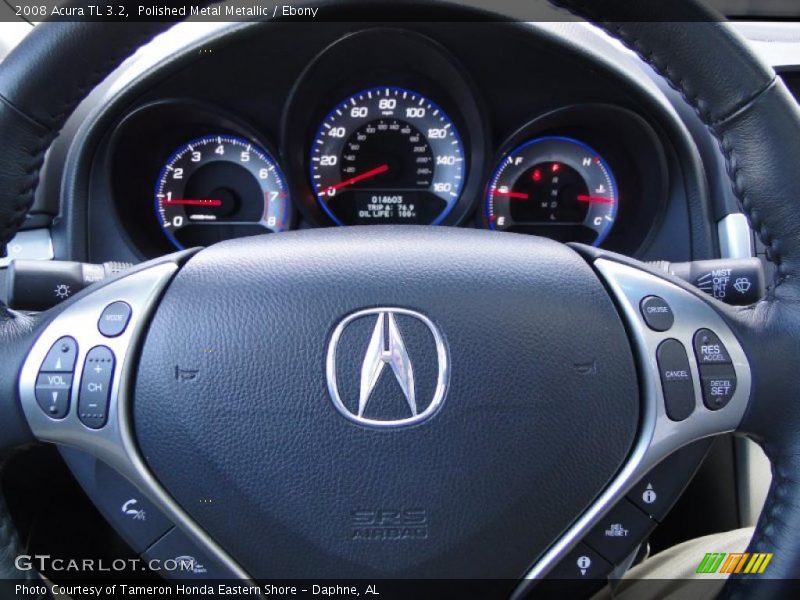 Polished Metal Metallic / Ebony 2008 Acura TL 3.2