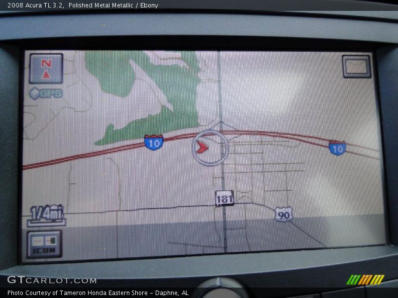 Polished Metal Metallic / Ebony 2008 Acura TL 3.2