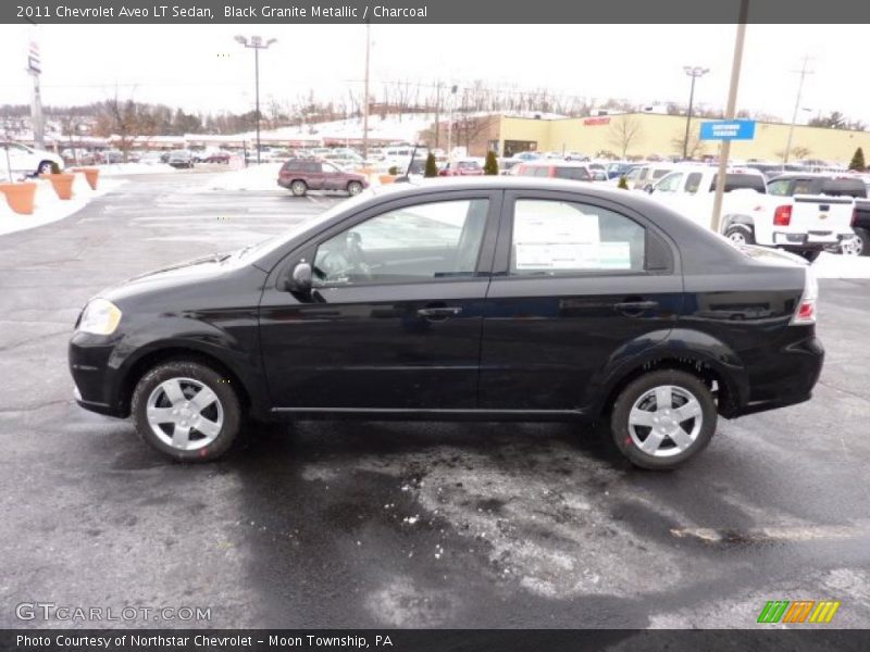 Black Granite Metallic / Charcoal 2011 Chevrolet Aveo LT Sedan