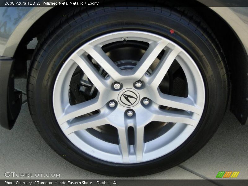 Polished Metal Metallic / Ebony 2008 Acura TL 3.2