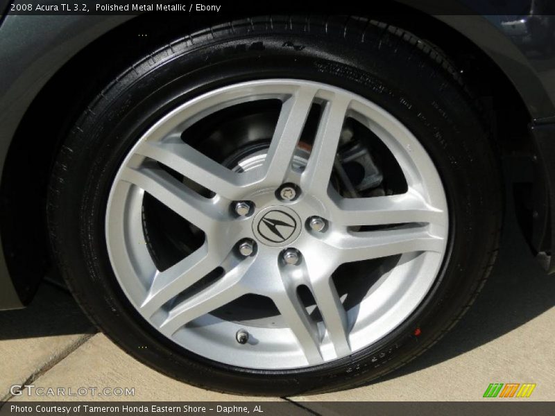 Polished Metal Metallic / Ebony 2008 Acura TL 3.2