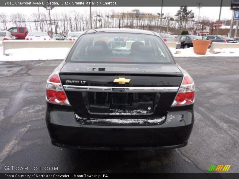 Black Granite Metallic / Charcoal 2011 Chevrolet Aveo LT Sedan
