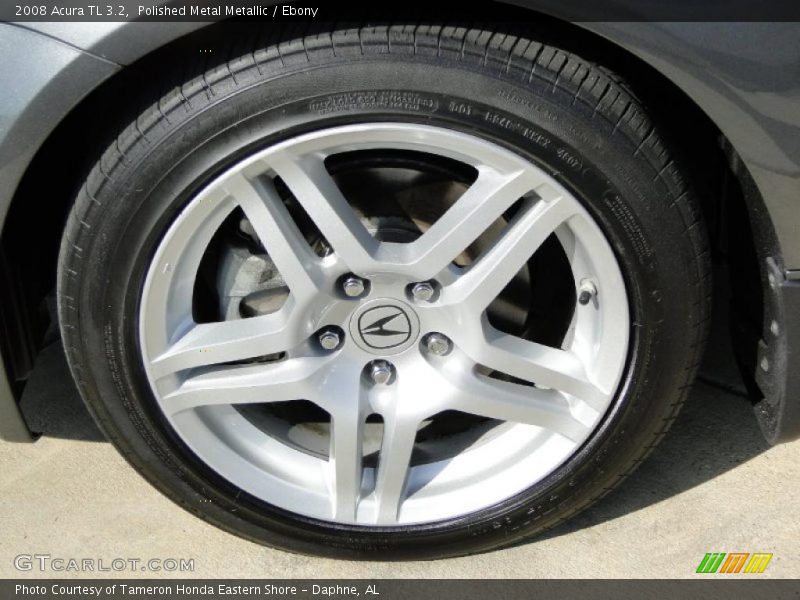 Polished Metal Metallic / Ebony 2008 Acura TL 3.2