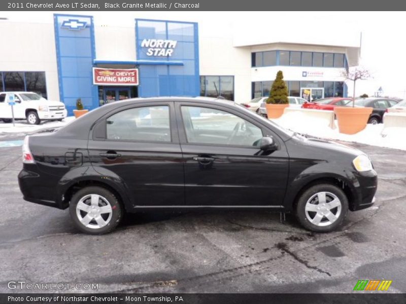 Black Granite Metallic / Charcoal 2011 Chevrolet Aveo LT Sedan
