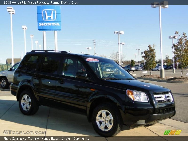 Formal Black / Gray 2008 Honda Pilot Value Package