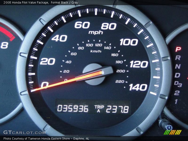 Formal Black / Gray 2008 Honda Pilot Value Package