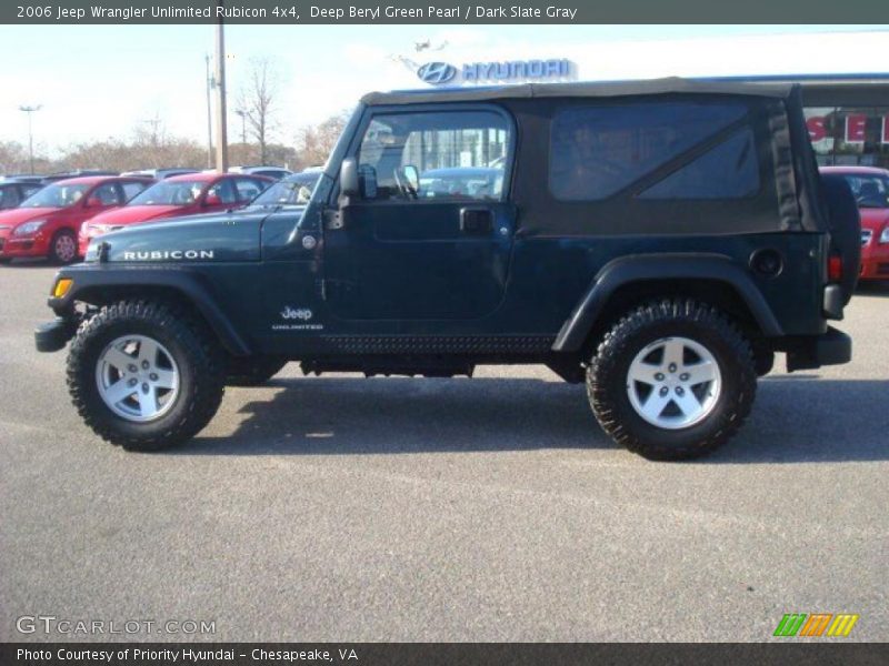 Deep Beryl Green Pearl / Dark Slate Gray 2006 Jeep Wrangler Unlimited Rubicon 4x4