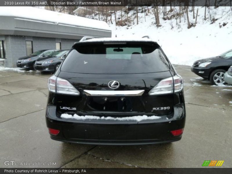 Obsidian Black / Parchment/Brown Walnut 2010 Lexus RX 350 AWD