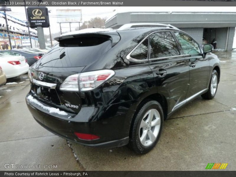 Obsidian Black / Parchment/Brown Walnut 2010 Lexus RX 350 AWD
