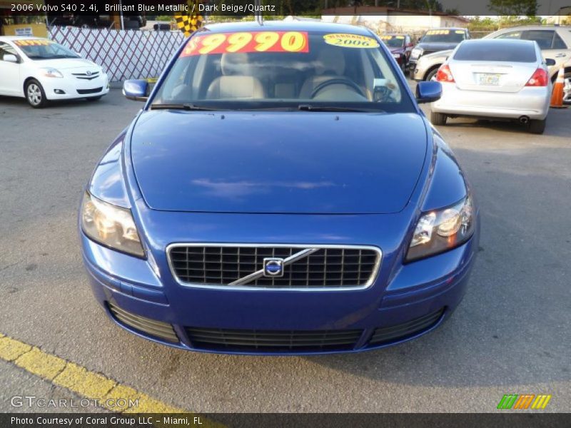 Brilliant Blue Metallic / Dark Beige/Quartz 2006 Volvo S40 2.4i