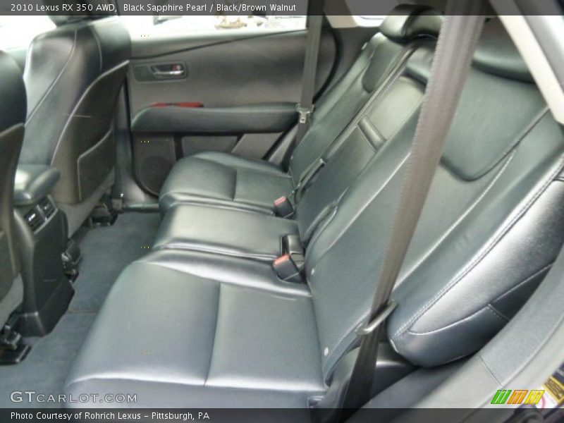 Black Sapphire Pearl / Black/Brown Walnut 2010 Lexus RX 350 AWD