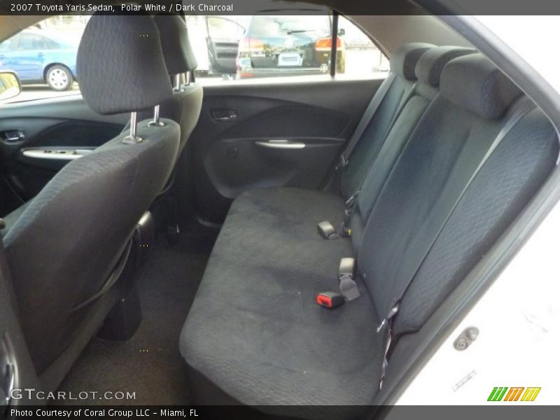 Polar White / Dark Charcoal 2007 Toyota Yaris Sedan