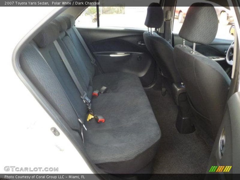 Polar White / Dark Charcoal 2007 Toyota Yaris Sedan