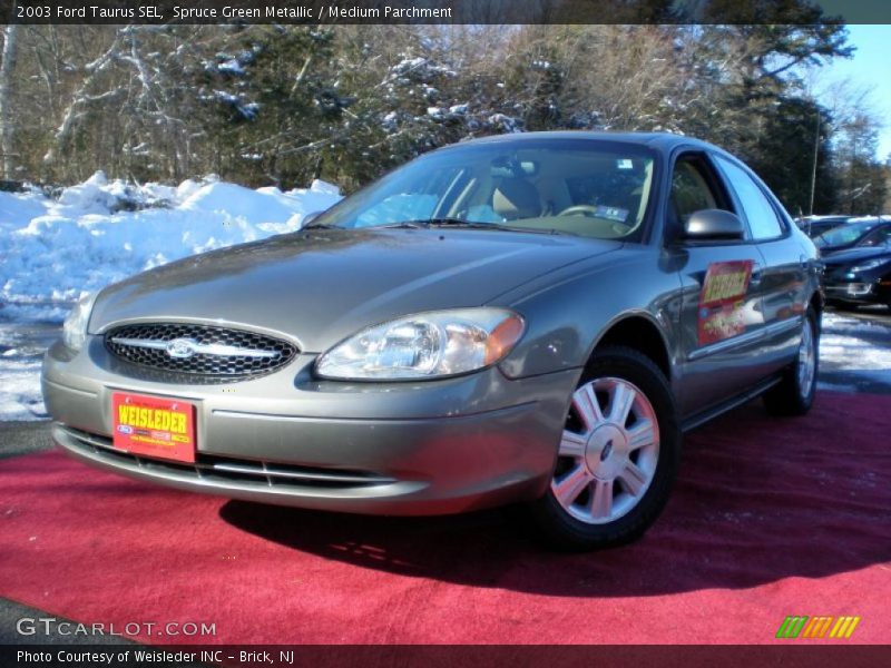 Spruce Green Metallic / Medium Parchment 2003 Ford Taurus SEL