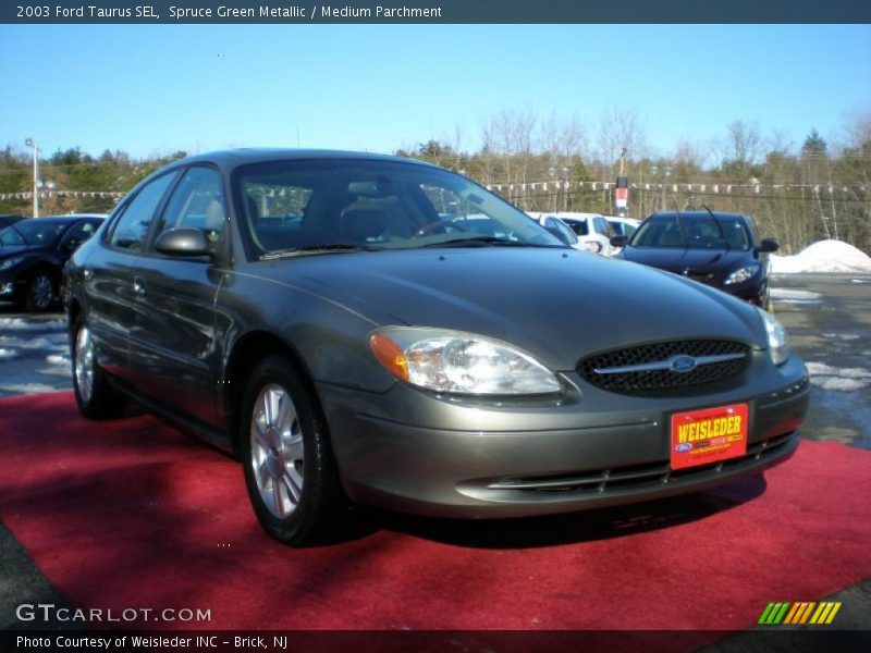 Spruce Green Metallic / Medium Parchment 2003 Ford Taurus SEL