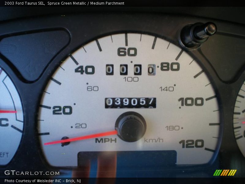 Spruce Green Metallic / Medium Parchment 2003 Ford Taurus SEL