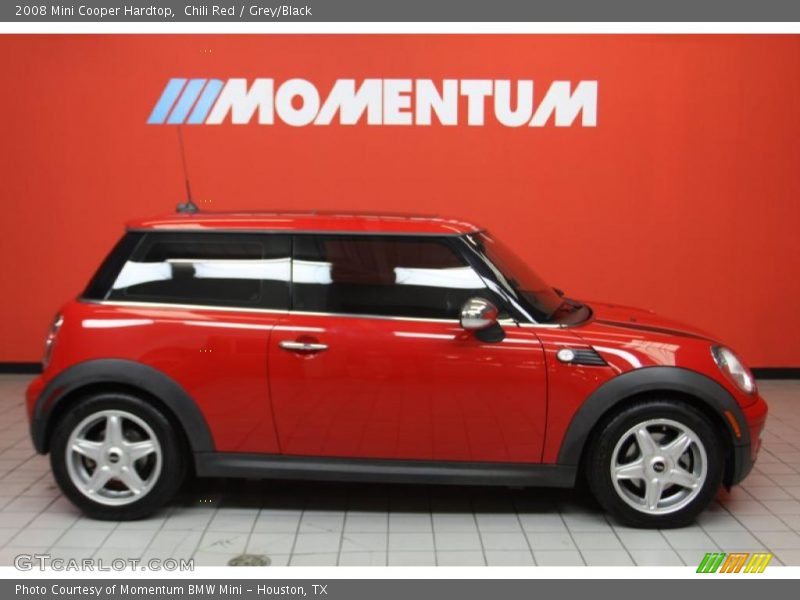 Chili Red / Grey/Black 2008 Mini Cooper Hardtop