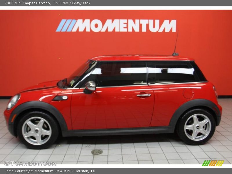 Chili Red / Grey/Black 2008 Mini Cooper Hardtop