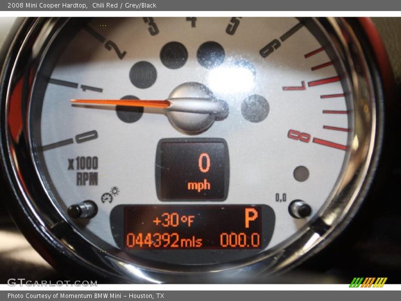Chili Red / Grey/Black 2008 Mini Cooper Hardtop