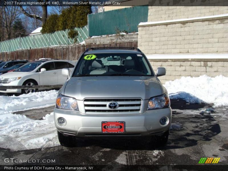 Millenium Silver Metallic / Ash Gray 2007 Toyota Highlander V6 4WD