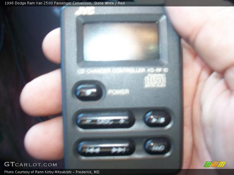 Stone White / Red 1996 Dodge Ram Van 2500 Passenger Conversion