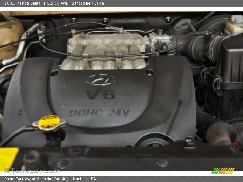  2001 Santa Fe GLS V6 4WD Engine - 2.7 Liter DOHC 24-Valve V6