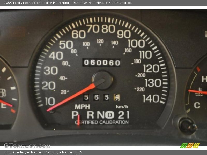 Dark Blue Pearl Metallic / Dark Charcoal 2005 Ford Crown Victoria Police Interceptor