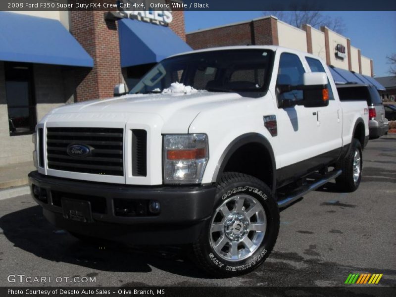 Oxford White / Black 2008 Ford F350 Super Duty FX4 Crew Cab 4x4