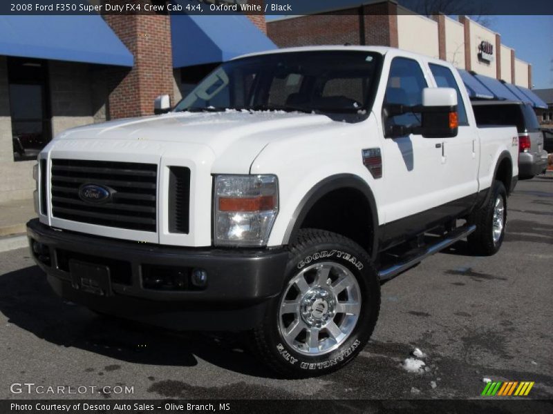 Oxford White / Black 2008 Ford F350 Super Duty FX4 Crew Cab 4x4