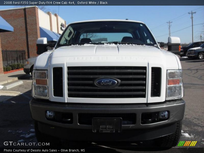 Oxford White / Black 2008 Ford F350 Super Duty FX4 Crew Cab 4x4