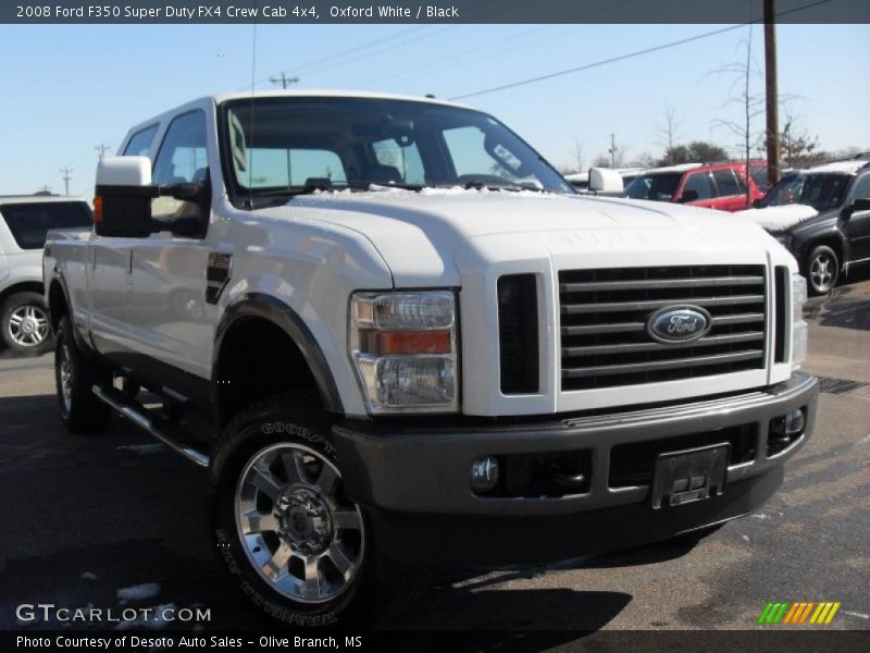 Oxford White / Black 2008 Ford F350 Super Duty FX4 Crew Cab 4x4