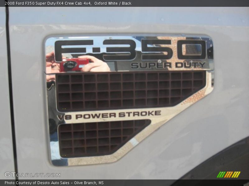 Oxford White / Black 2008 Ford F350 Super Duty FX4 Crew Cab 4x4