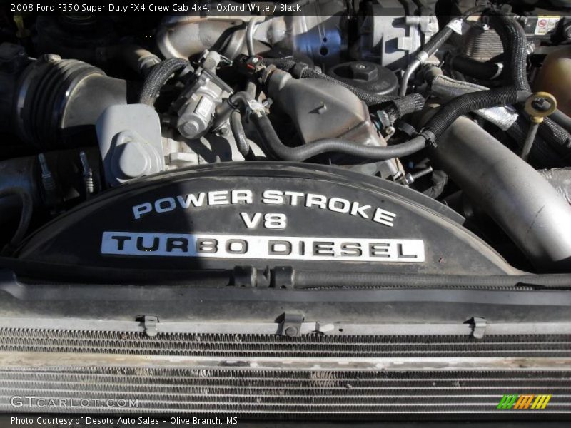 Oxford White / Black 2008 Ford F350 Super Duty FX4 Crew Cab 4x4