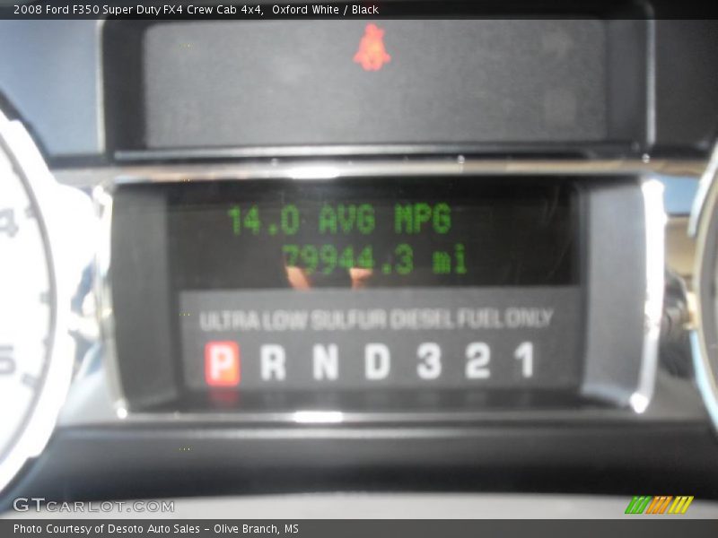 Oxford White / Black 2008 Ford F350 Super Duty FX4 Crew Cab 4x4