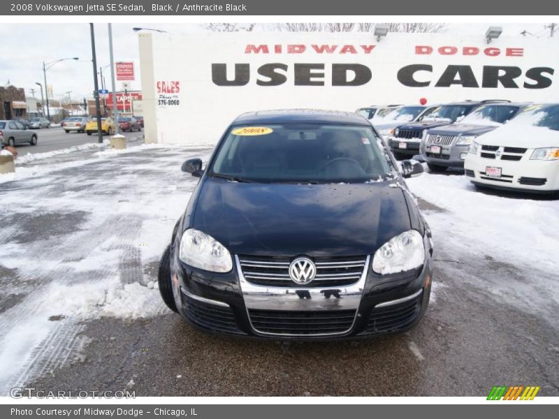 Black / Anthracite Black 2008 Volkswagen Jetta SE Sedan