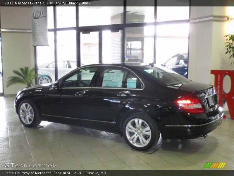 Black / Black 2011 Mercedes-Benz C 300 Luxury