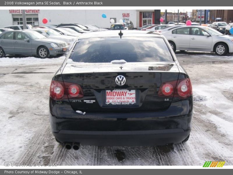 Black / Anthracite Black 2008 Volkswagen Jetta SE Sedan