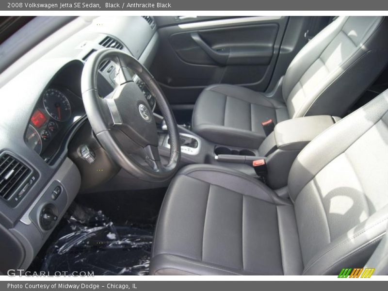 Black / Anthracite Black 2008 Volkswagen Jetta SE Sedan