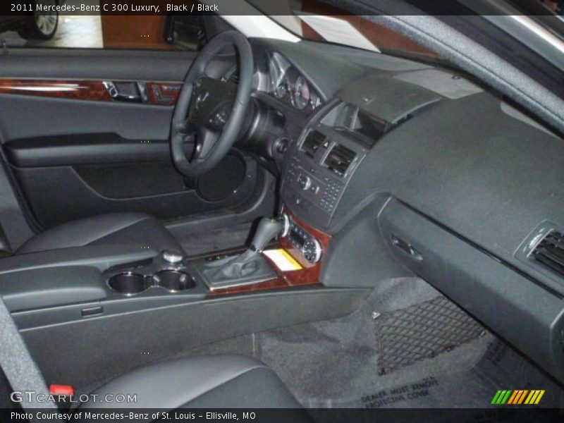 Black / Black 2011 Mercedes-Benz C 300 Luxury