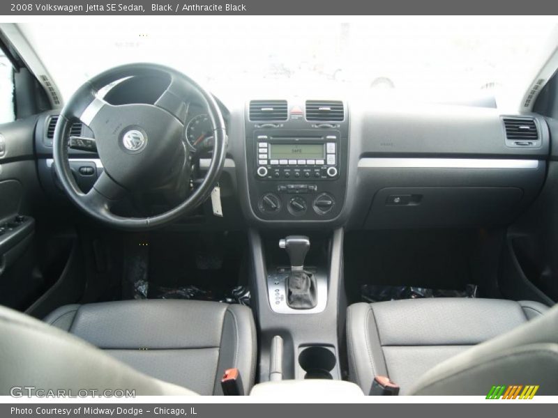 Black / Anthracite Black 2008 Volkswagen Jetta SE Sedan
