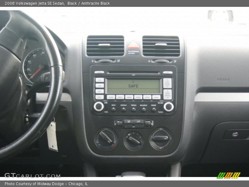 Black / Anthracite Black 2008 Volkswagen Jetta SE Sedan