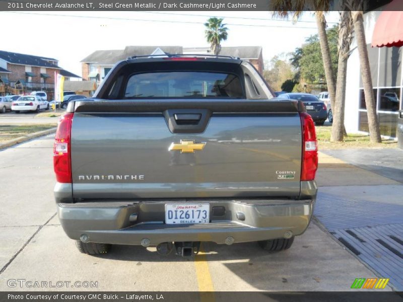 Steel Green Metallic / Dark Cashmere/Light Cashmere 2011 Chevrolet Avalanche LT