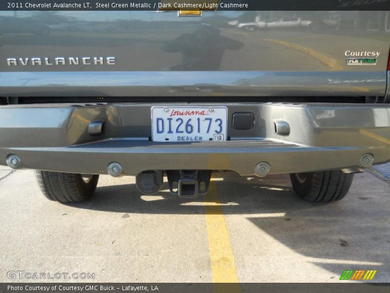 Steel Green Metallic / Dark Cashmere/Light Cashmere 2011 Chevrolet Avalanche LT