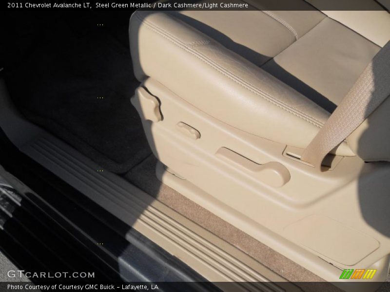Steel Green Metallic / Dark Cashmere/Light Cashmere 2011 Chevrolet Avalanche LT