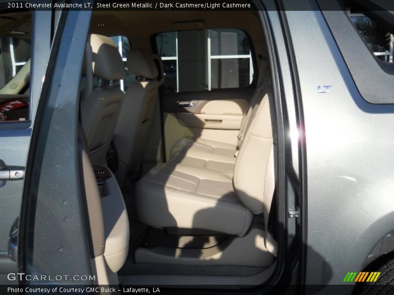 Steel Green Metallic / Dark Cashmere/Light Cashmere 2011 Chevrolet Avalanche LT