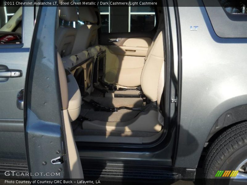 Steel Green Metallic / Dark Cashmere/Light Cashmere 2011 Chevrolet Avalanche LT